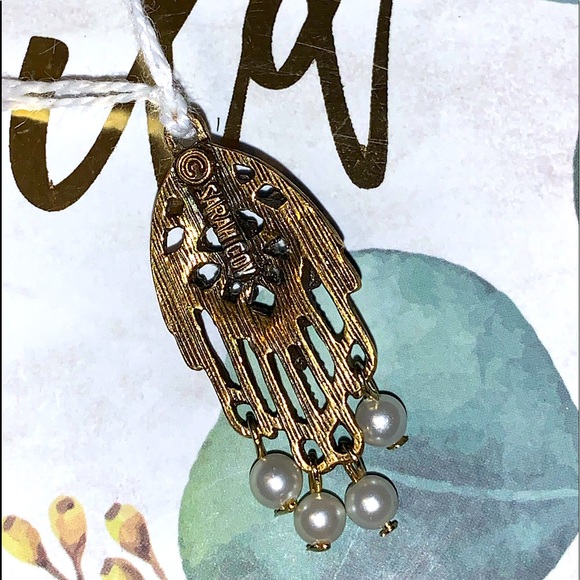 ๐งฟ2/$15๐งฟ Sarah Coventry Jade & Pearl Dreamcatcher Charm - Picture 7 of 13
